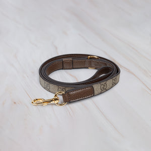 Premium Leather Dog Lead Brown