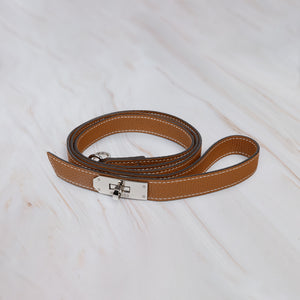 Brown Leather Dog Lead