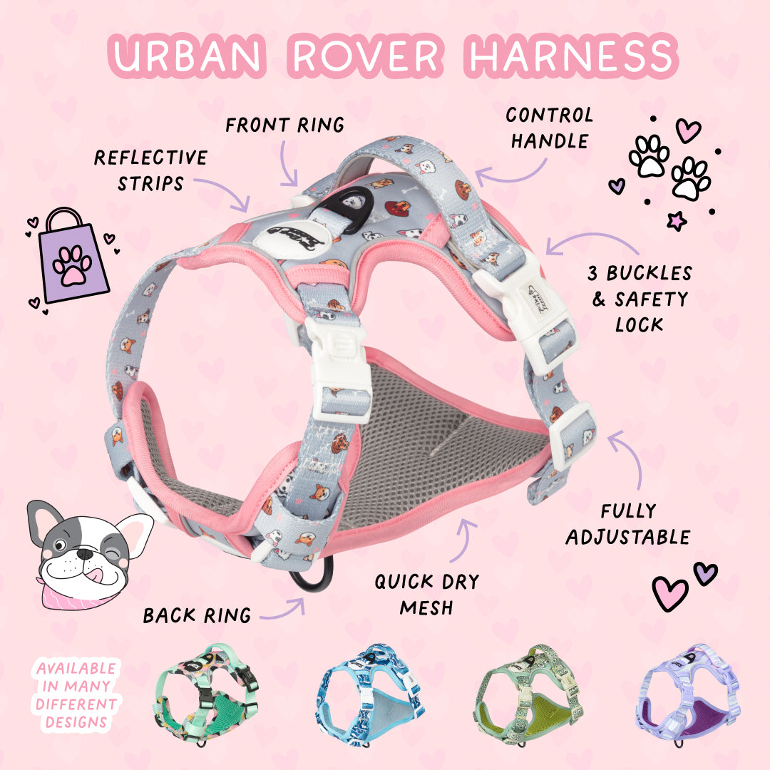 No pull adjustable dog harnesses