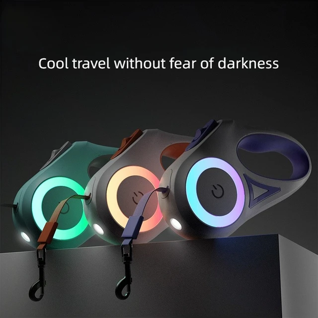 Automatic Retractable Dog Lead Touch Light