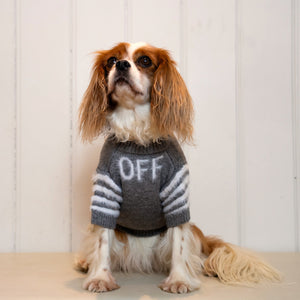 Crew Neck Wool Dog Jumper