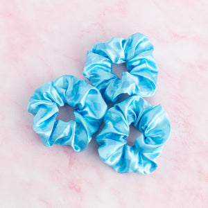 Human Accessory Hair Scrunchie - Blue Skies