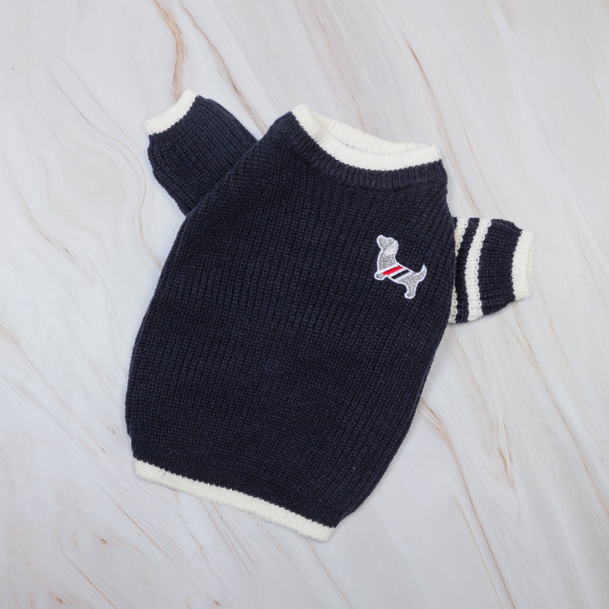 Le Petit Chien Cable Knit Dog Sweater