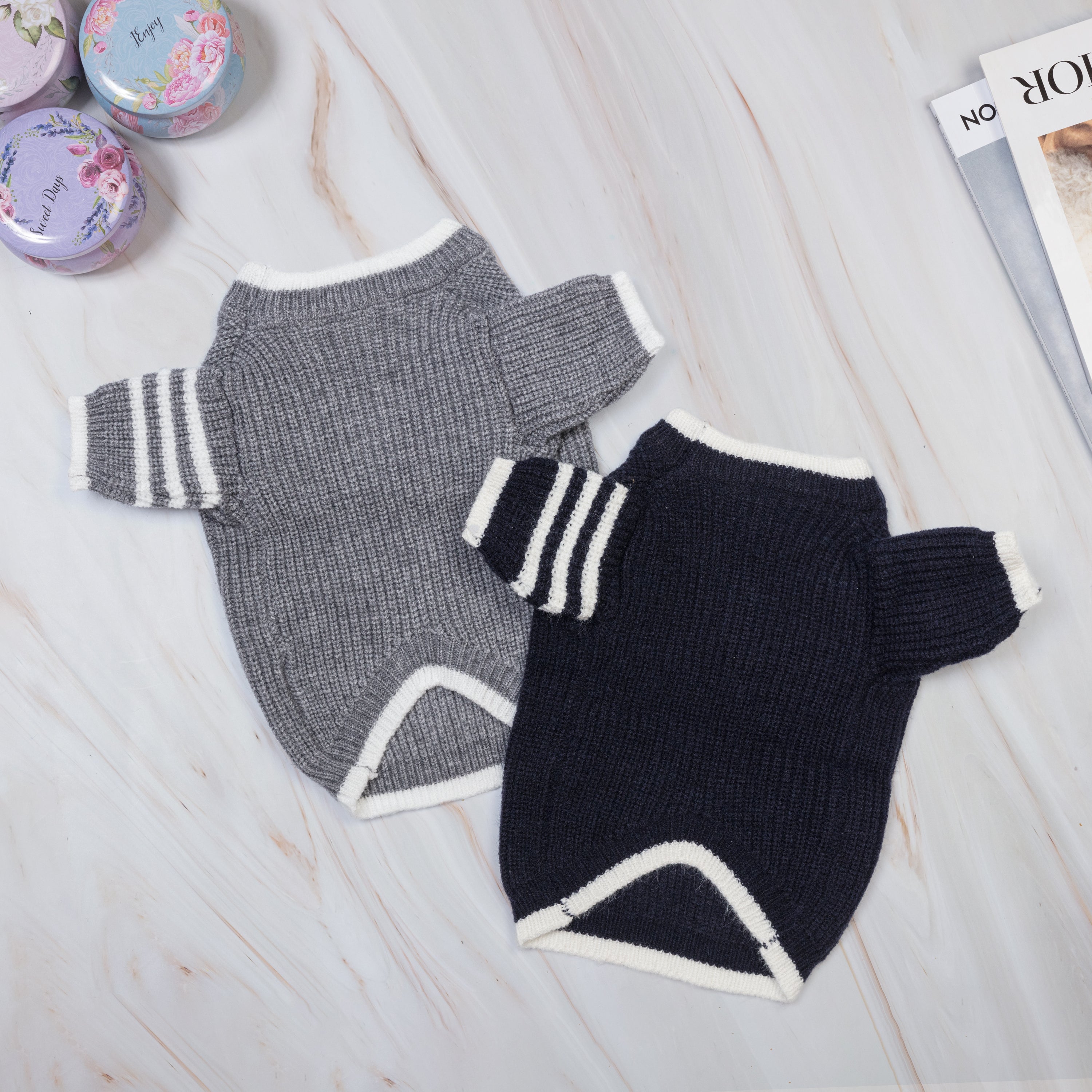 Le Petit Chien Cable Knit Dog Sweater