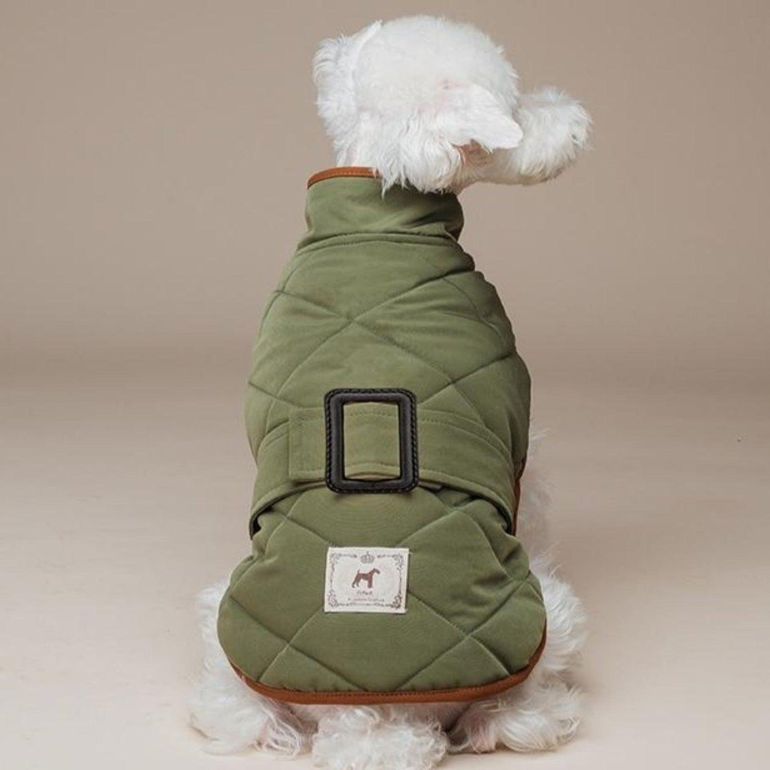 Oxford Quilted Dog Coat