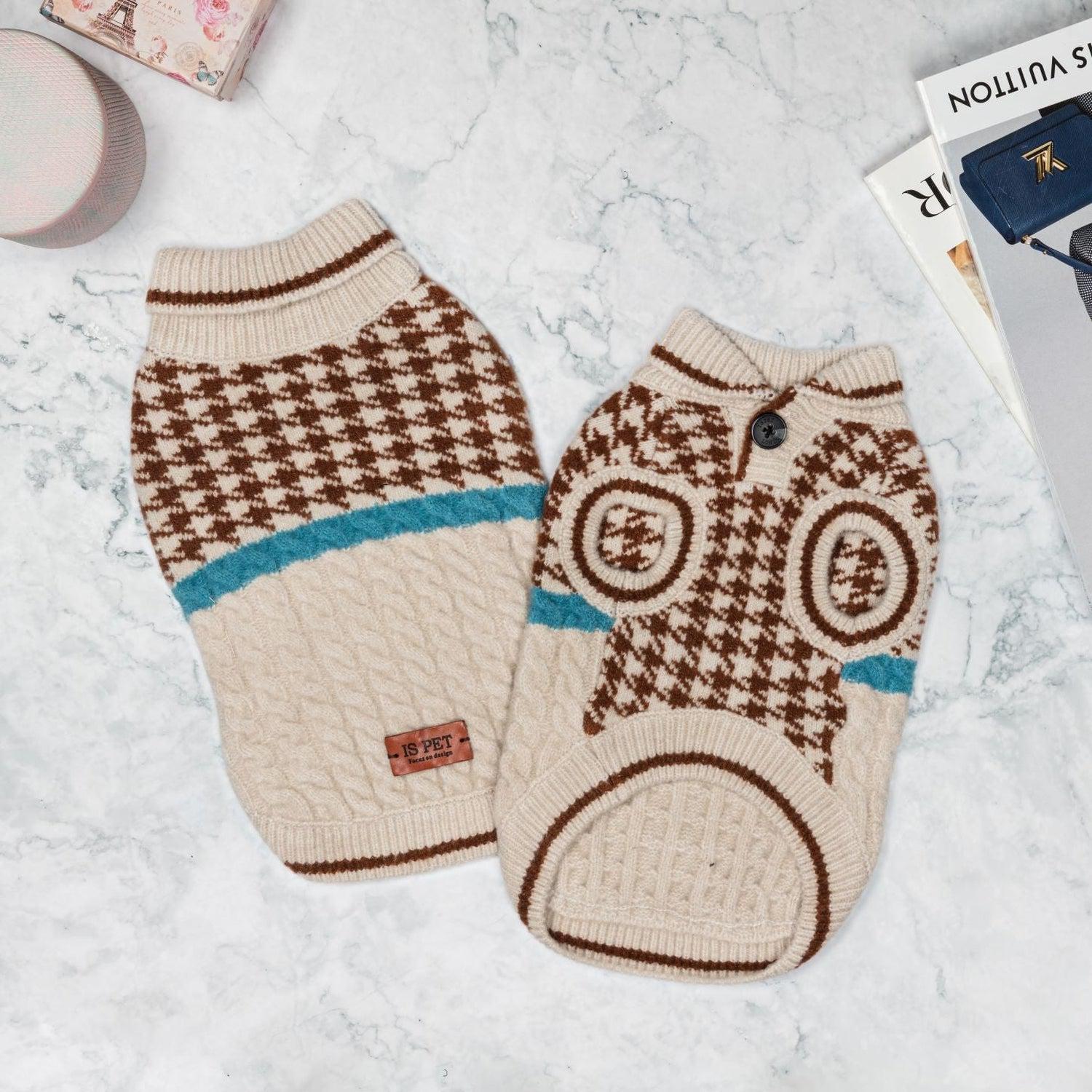 Oxford Style Dog Sweater