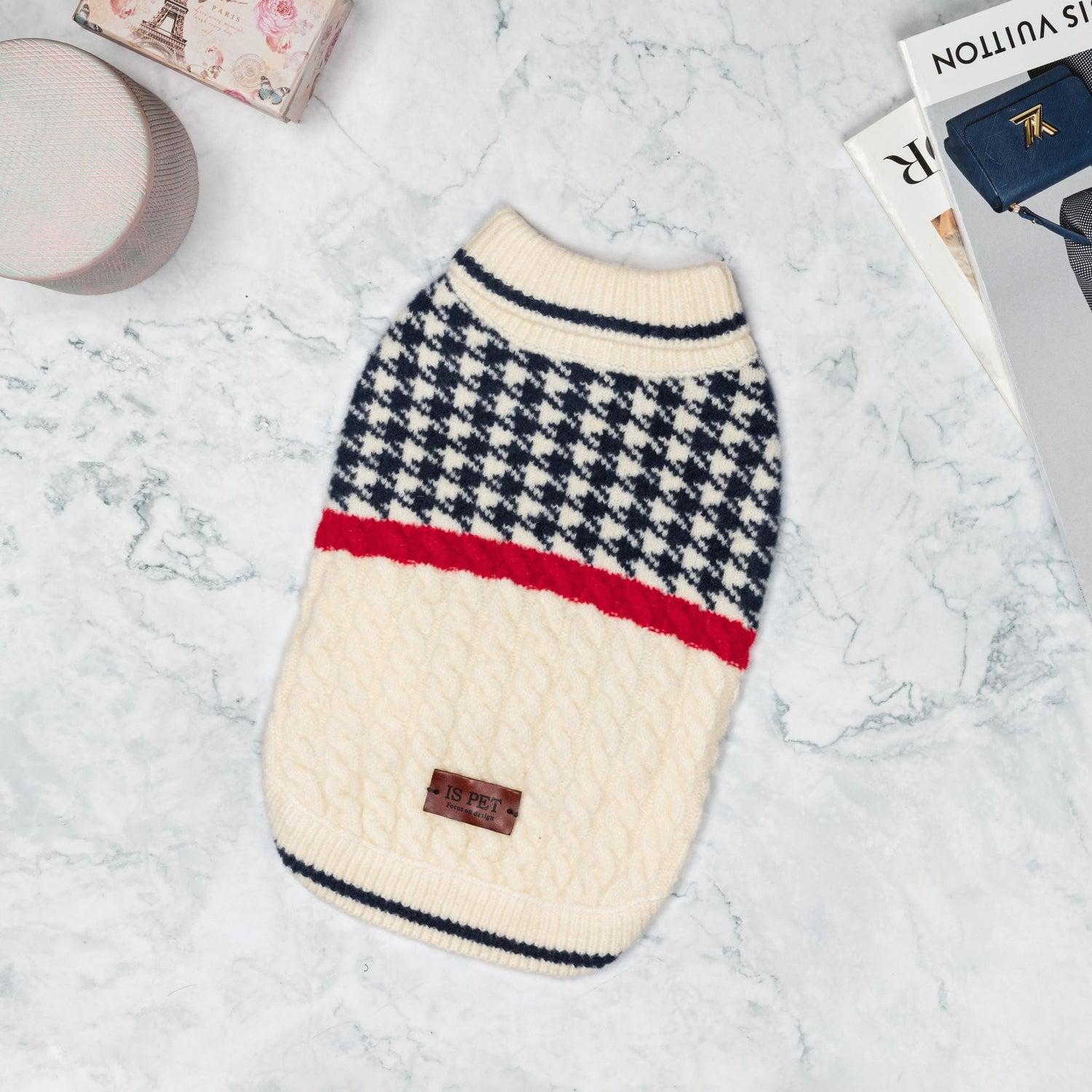 Oxford Style Dog Sweater