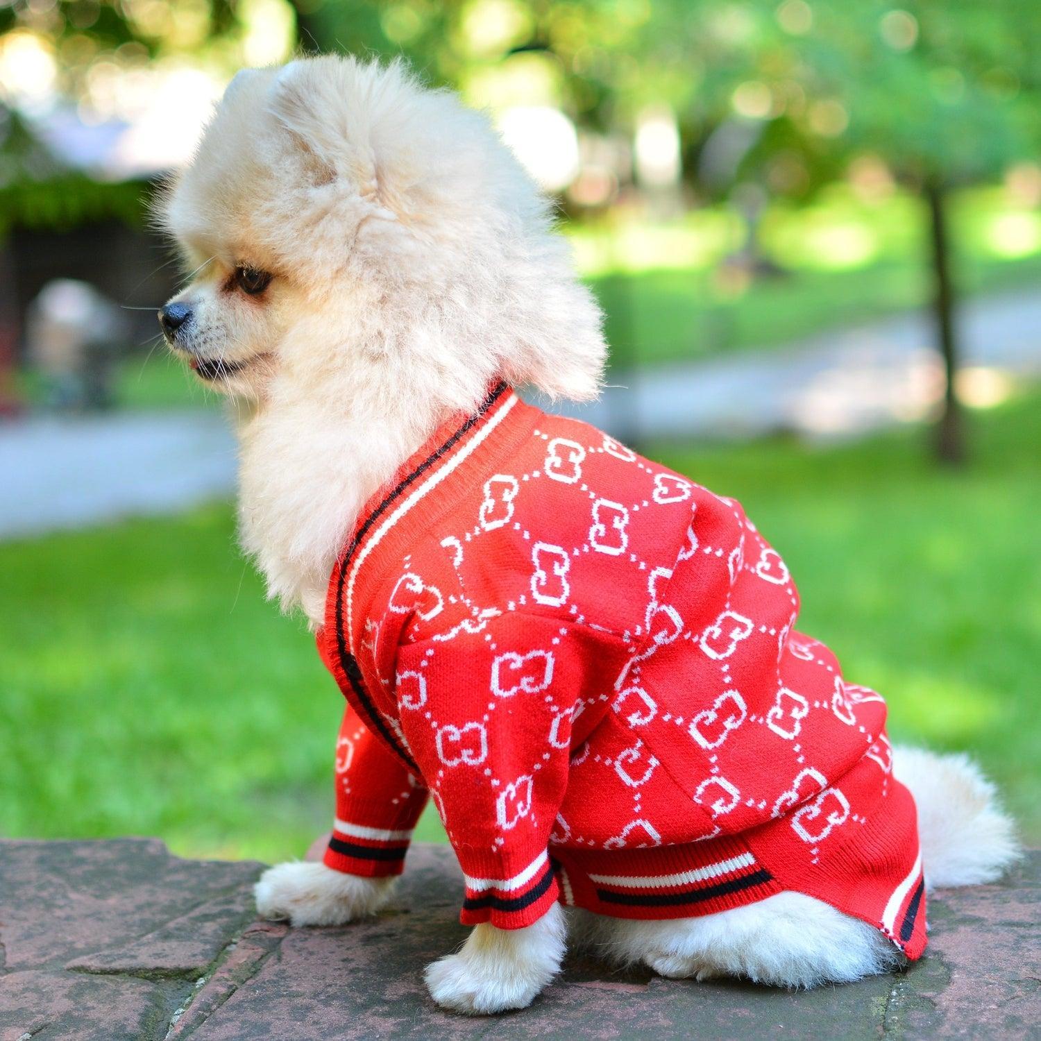 Pawci Designer Dog Sweater Cardigan