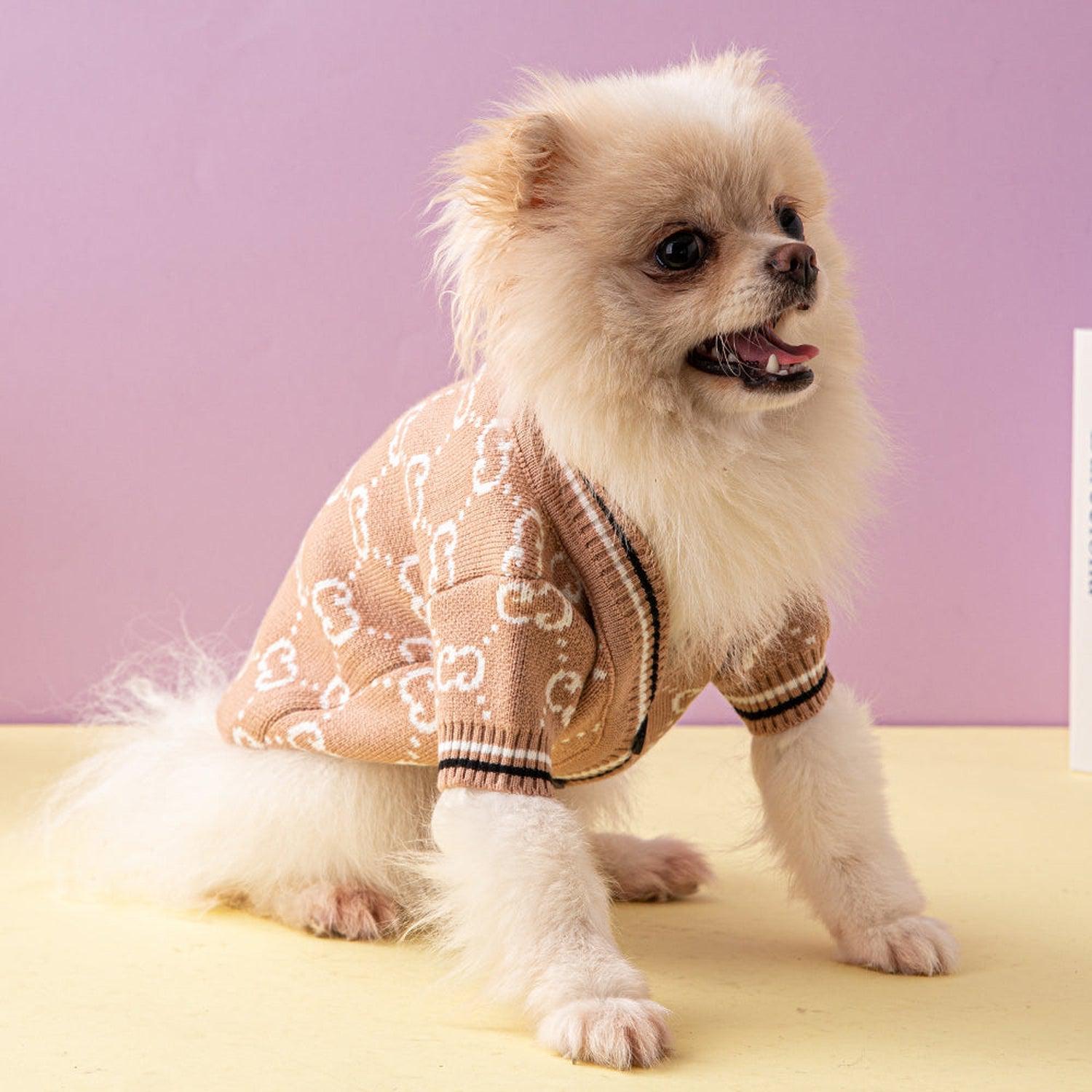 Pawci Designer Dog Sweater Cardigan