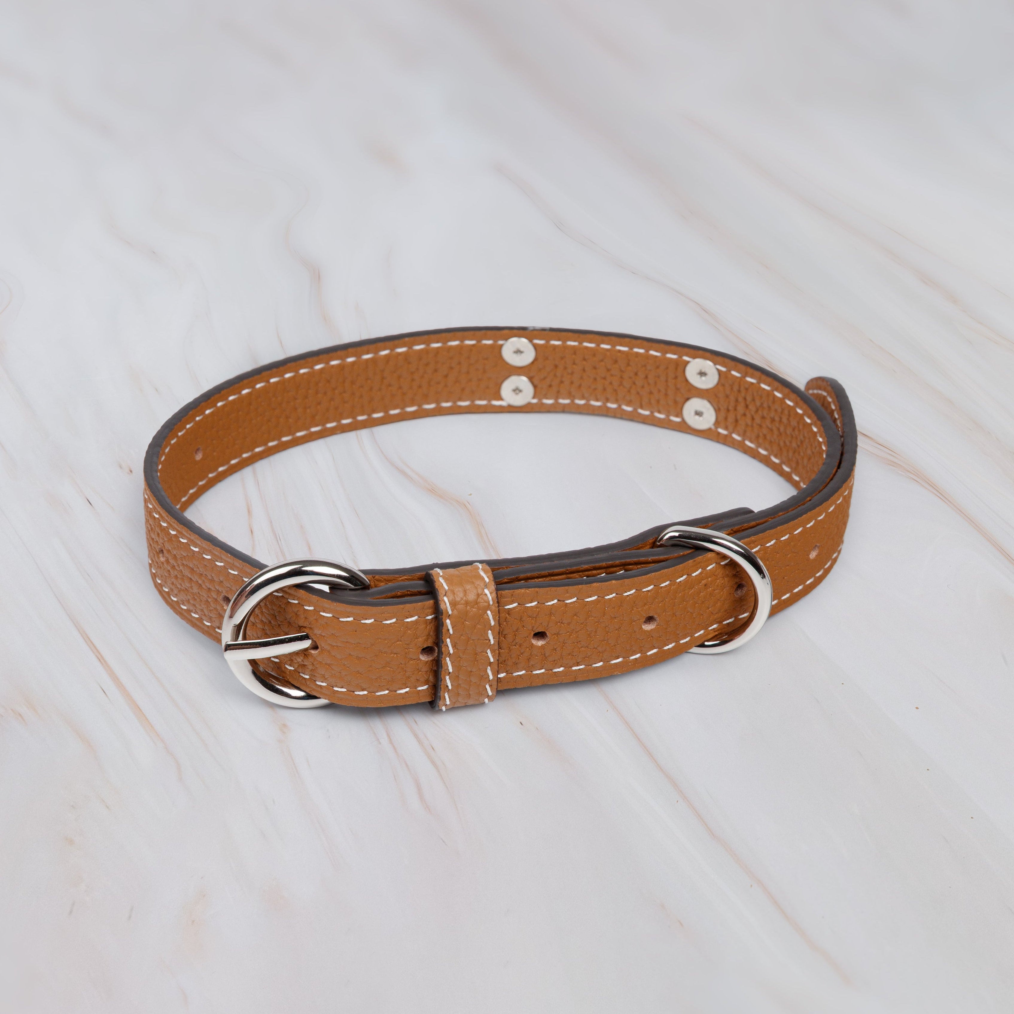 genuine leather dog collar