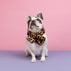 Faux Fur Designer Dog Scarf