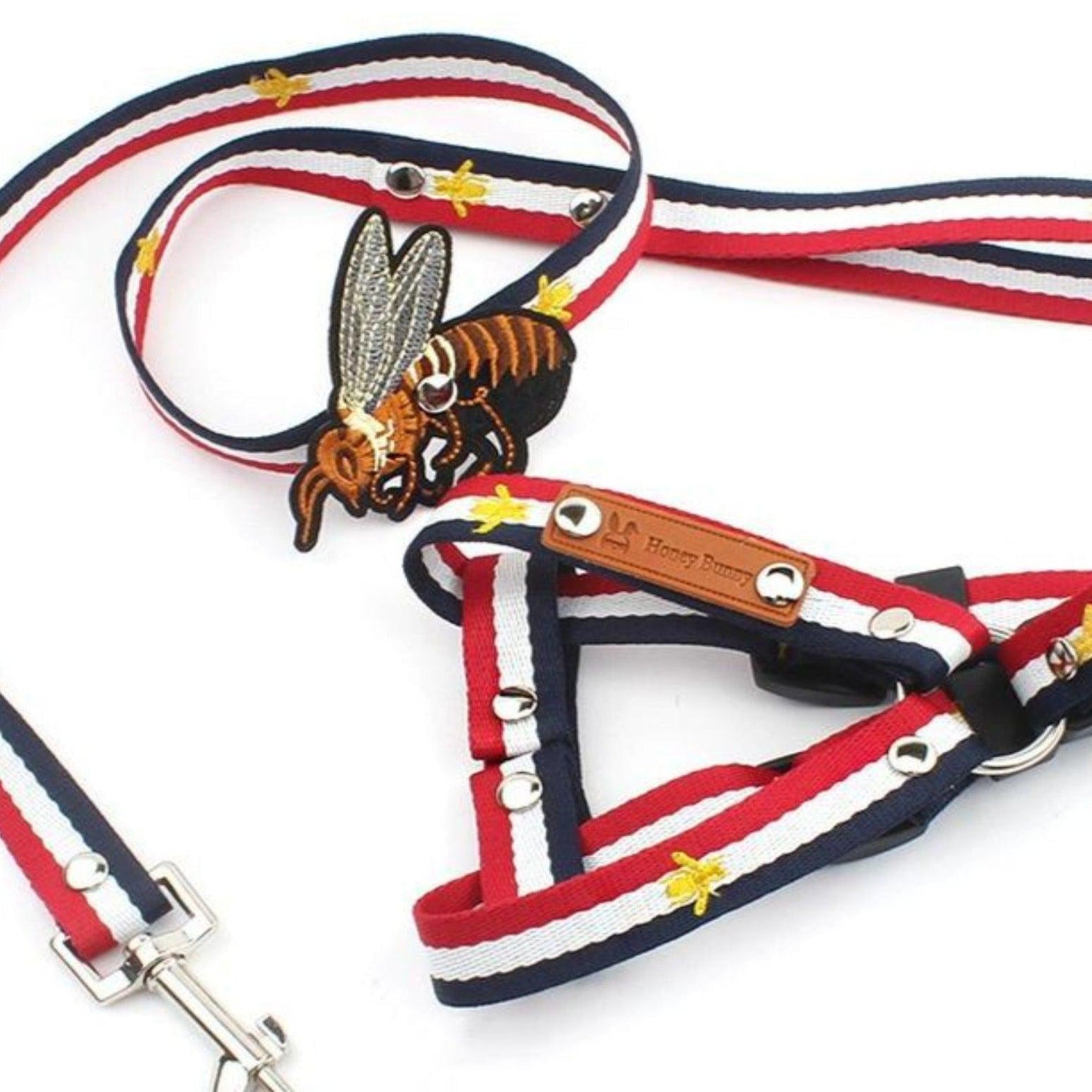 Honey Bunny Sailor's Man Dog Harness and Leash Set