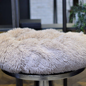 Luxury Soft Donut Dog Bed Cushion Superior Comfort - Khaki