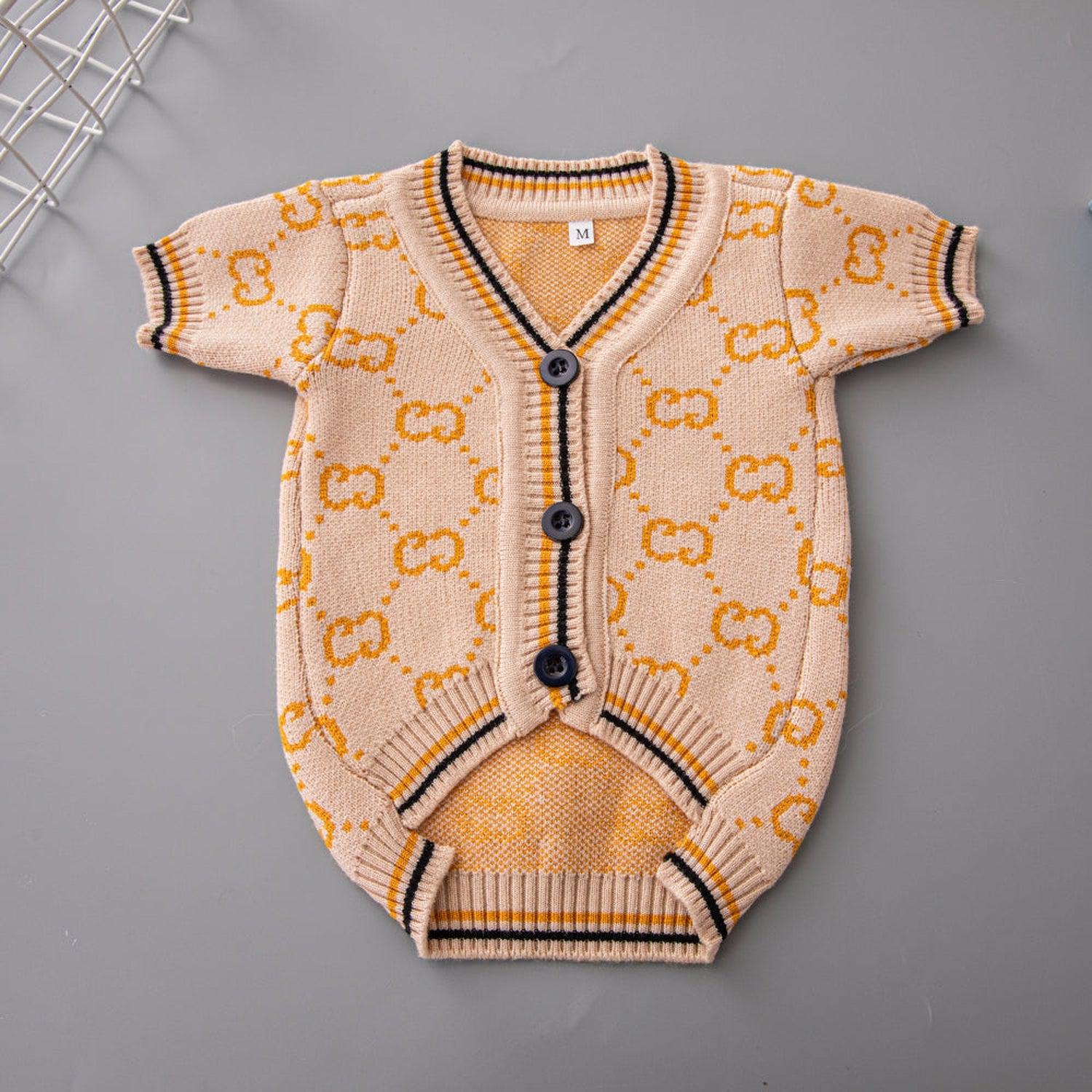 Pawci Designer Dog Sweater Cardigan