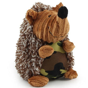 Squeaky Hedgehog Plush Dog Toy