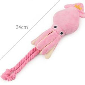 Squeaky Octopus Plush Dog Toy