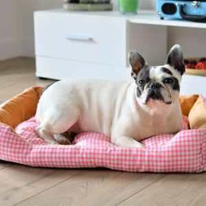 Warm Soft Comfy Dog Bed - Pink